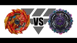 ベイブレードバースト スーパーハイペリオン.Xc 1A VS バリアントルシファー.Mb 2D 対戦動画