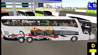 IDBS Bus Simulator V3.1 - Bis Akas Asri Double Decker Full Telolet dan Sirine Patwal