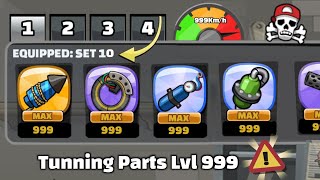 😱 Tuning Parts Level 999 Gameplay !! In - Hill Climb Racing 2
