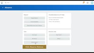 Workday Tutorial - Viewing Year-End Paid Time Off (PTO) Balance