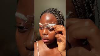 Bleached eyebrows-Bleach my brows with me #eyebrows #bleachedhair