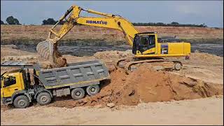 Komatsu PC500 Dumper Loading #Mining #komatsu