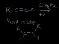 Hydrogenation of Alkynes