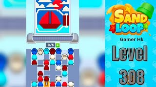 Sand loop level 308 hard level Walkthrough Solution