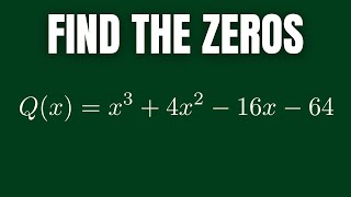 Write the Polynomial as a Product of Linear Factors and Find the Zeros