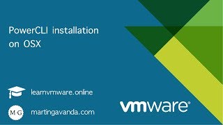 VMware PowerCLI OSX installation