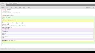 Blue Java : Series program part 10
