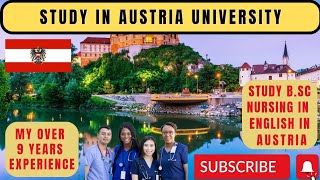 STUDY IN AUSTRIA IN ENGLISH | BSC NURSING IN ENGLISH IN AUSTRIA COUNTRY #studyinaustria #study