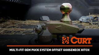 CURT 30K 4” Offset Gooseneck Ball Puck System | Upgrade Your Towing Game