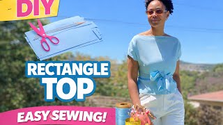 DIY Rectangle Top (No Pattern!) | Easy Beginner Sewing Tutorial