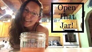 Simple Secret How To Open A Sealed Canning Jar | Canning Jars | Pressure Canning | Mason Jars