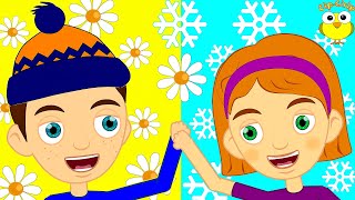 The Seasons - let's learn the 4 seasons! Songs for Children (cartoons) Cip-Cirip