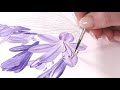 painting a agapanthus preview billy showell ⎮watercolour beautiful