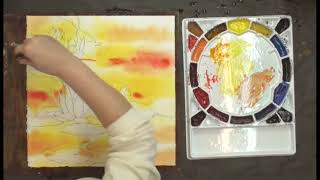 Combining Water Lilies with Shapes - Watercolor Lesson with Karlyn Holman