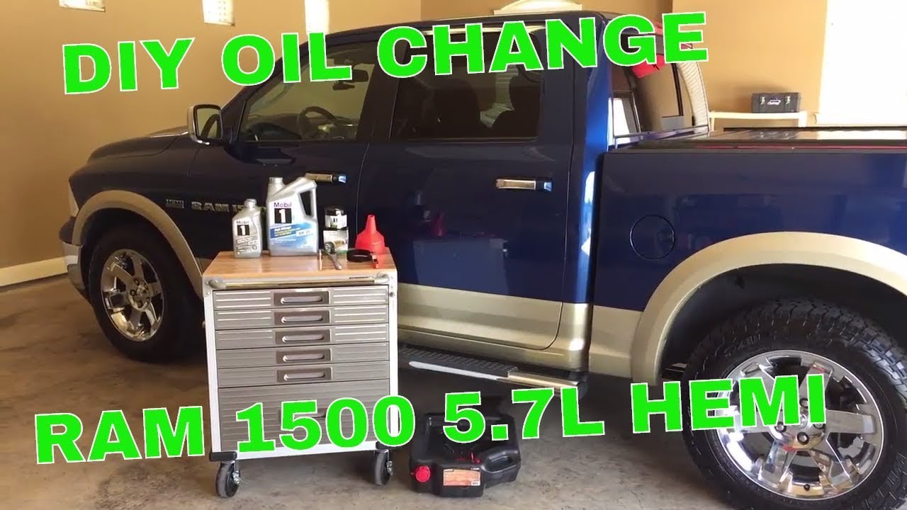 HOW TO: RAM 1500 HEMI OIL CHANGE - YouTube