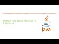 Java Q & A: Default and Static Methods in Interface in Java 8