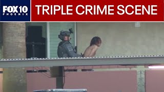 Man shot by Arizona police, multiple arrested in related crime scenes | FOX 10 Phoenix