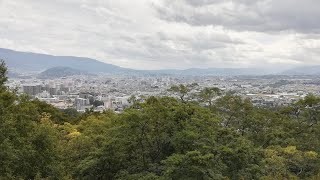 【25-25 城山公園の展望台】松本市の白板地区　自転車で散策（1.5倍速）