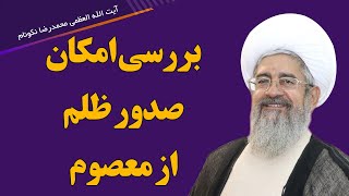 بررسی امکان صدور ظلم از معصوم - آیت الله محمدرضا نکونام