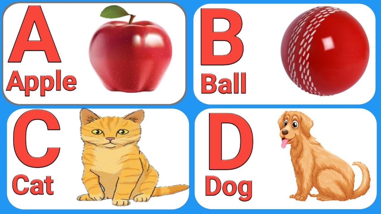 A For Apple B For Ball C For Cat D For Dog, Alphabet,abcd Alphabet,abc ...