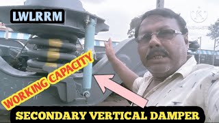 VERTICAL DAMPER WORKING CAPACITY OF LWLRRM IN LHB COACH.