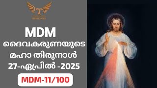 (11/100) *ദൈവകരുണയുടെ മഹാ തിരുനാൾ* 27-April- 2025 : MDM കാരുണ്യ നദി 276/365-  (IST: 3.00AM)