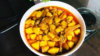 আলু দিয়ে মলা শুটকি রান্না | dry fish with potato |শুঁটকি রান্নার রেসিপি