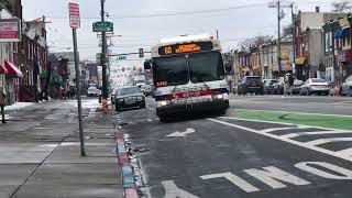 SEPTA 2009 New Flyer DE40LF 8324 On Route 60 To Richmond-Westmoreland