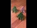 alberello origami segnaposto e addobbo di natale