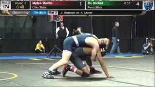 174lbs: Bo Nickal (Penn State) fall Myles Martin (Ohio State)