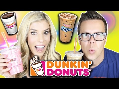 TRYING DUNKIN DONUTS ICED COFFEE DRINKS TRYING DUNKIN DONUTS ICED COFFEE DRINKS