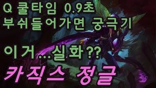 카직스 정글, 이거 실화냐?? Q쿨타임 0.9초, 부쉬 들어가면 궁극기?? (Kha'Zix Jungle) - 똘킹 게임영상