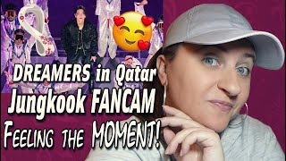 Jungkook Dreamers FANCAM FIFA 2022 Opening Ceremony REACTION⚽️