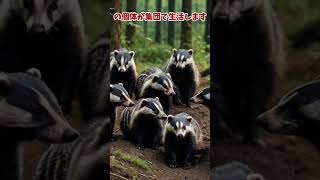 【動物の秘密】ヨーロッパアナグマ #shorts  #動物 #雑学