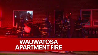 Wauwatosa apartment fire; woman, child rescued | FOX6 News Milwaukee