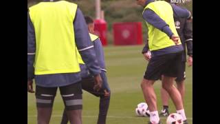 IBRAHIMOVIE AMAZING FIRST TOUCH AT MANCHESTER UNITED FIRST DAY TRAINING