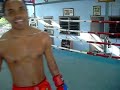 jompop kiatphontip trains his muaythai combinations