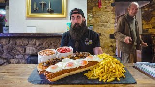 MAN BETS £50 I CAN'T FINISH THIS UNBEATEN BREAKFAST SANDWICH CHALLENGE! | BeardM