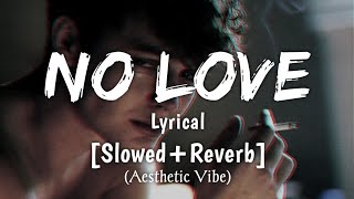 NO LOVE | LYRICS | [ Slowed+Reverb ] | SHUBH | Ap dhillon | Lofi, Aesthetic, Vibe, Punjabi sad song