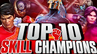 TOP 10 SKILL Champions in Marvel Contest of Champions