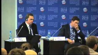 Andrei Slepnev dicusses the roles of politics and business in Russian modernization - SPIEF 2010