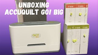 Unboxing my new AccuQuilt Go! Electric Fabric Cutter system and Dies! Boundless Starter Pack