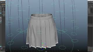 Advanced 3D Skirt Rig | IK ↔ FK | Maya | Python #rigging #3d #python #maya