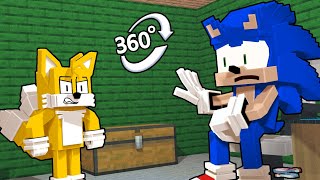 Tails Caught Sonic - FNF 360° POV Minecraft Animation - Friday Night Funkin' - Sonic Vs Tails VR