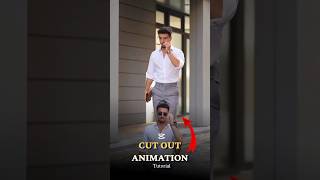 CUT OUT ANIMATION TUTORIAL | CAPCUT EDITING | #shorts #tutorial #edit #viral