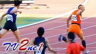 Athletics 男子400mH Finals 高校総体陸上2014-511