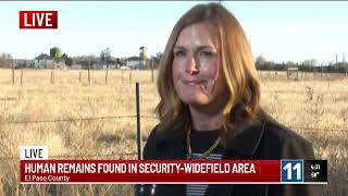 Investigation underway after human remains found in Pinello Ranch in El Paso County