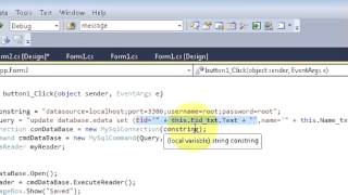 C# Tutorial 7 Edit Update a data from Database with button