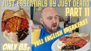 FULL ENGLISH BREAKFAST | Only 83p | ASDA | Just Essentials | BUDGET FOOD | Home Cooking | Bacon