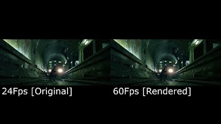 The Matrix - Subway Fight [24fps vs 60fps] comparison